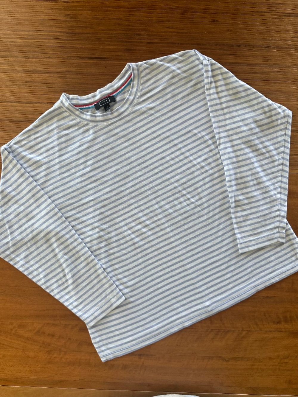 AYR French Fry Tee Striped Periwinkle - Medium